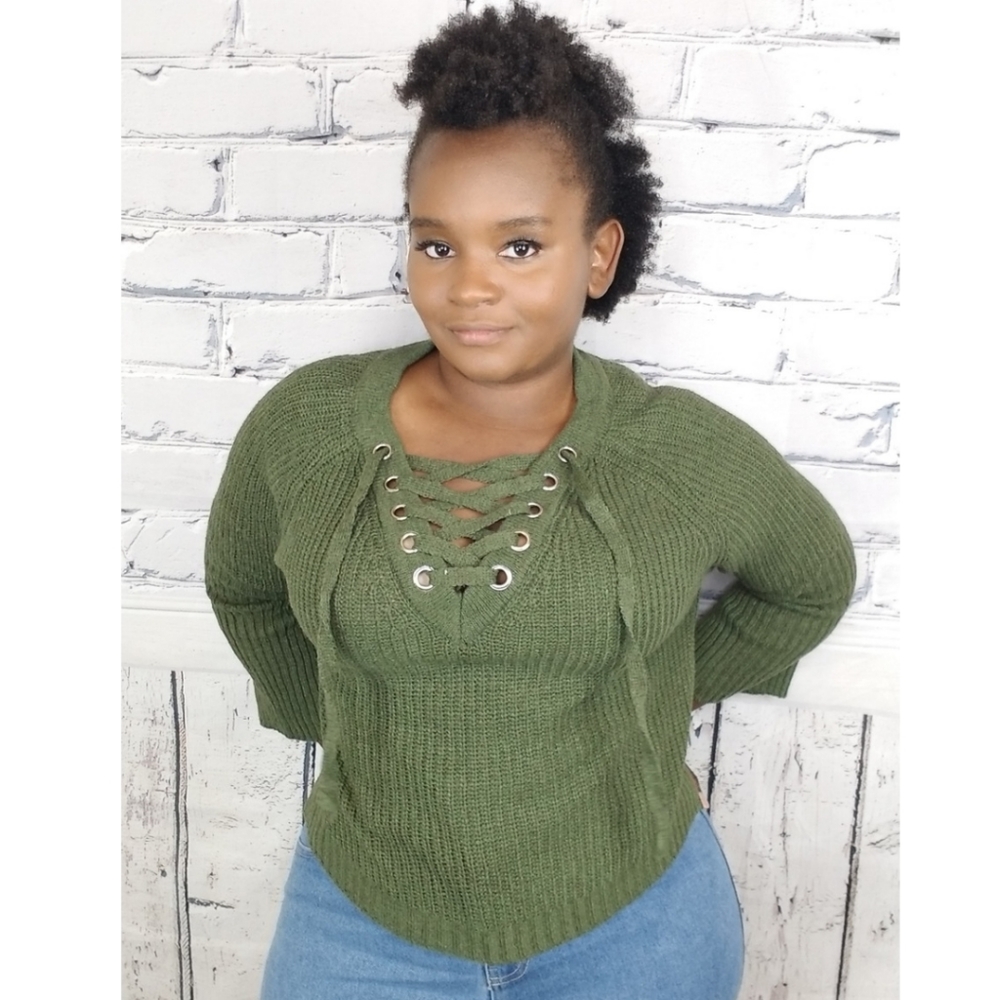Bellflower Sweater Olive Green